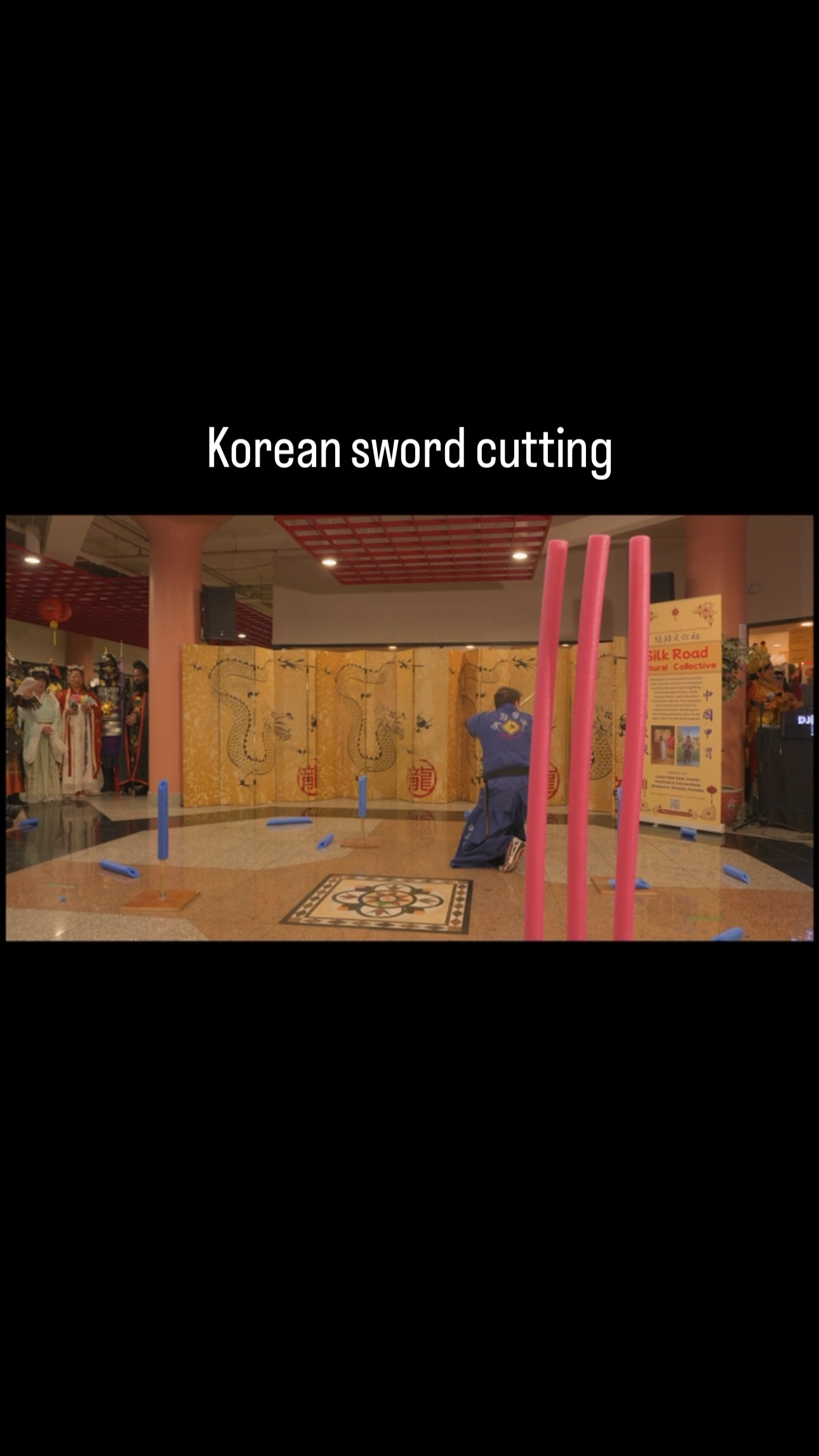 Korean sword cutting at the Asia Plaza Lunar New Year Celebration this past Feb. #newyear…